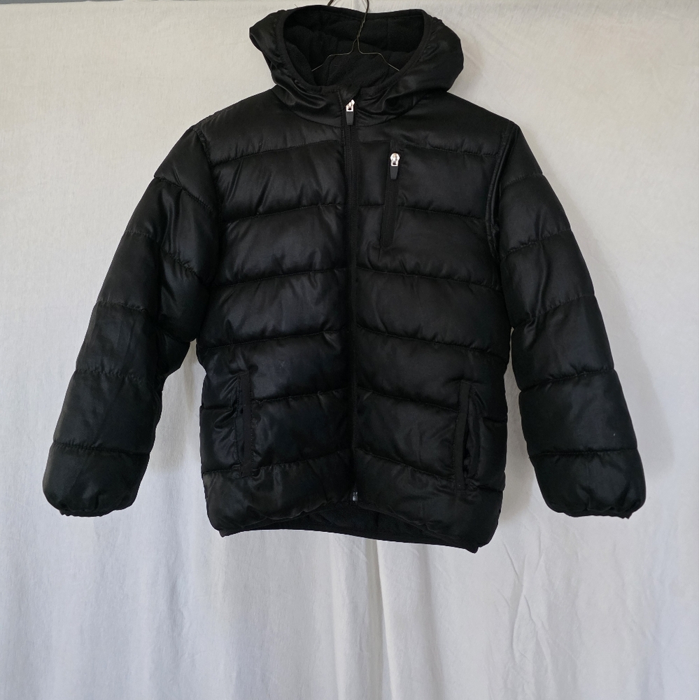 Old Navy Black Puffer Jacket Quilted Insulated